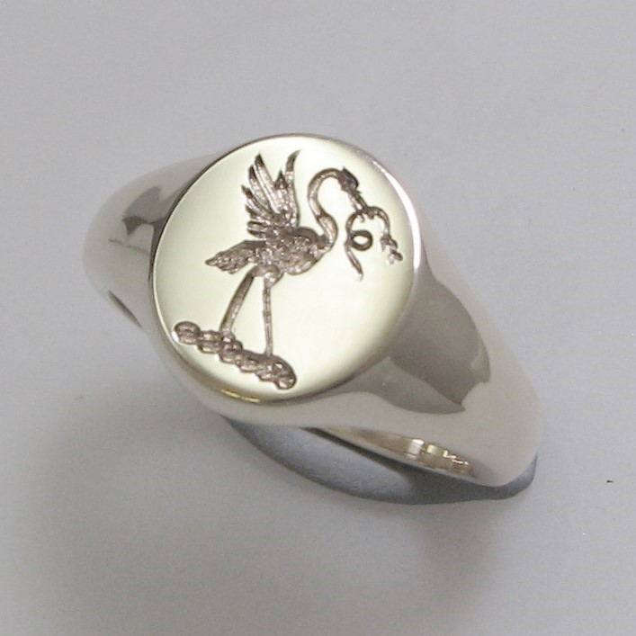 engraver to the trade silver crest rings