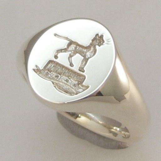 trade crest engraved signet rings