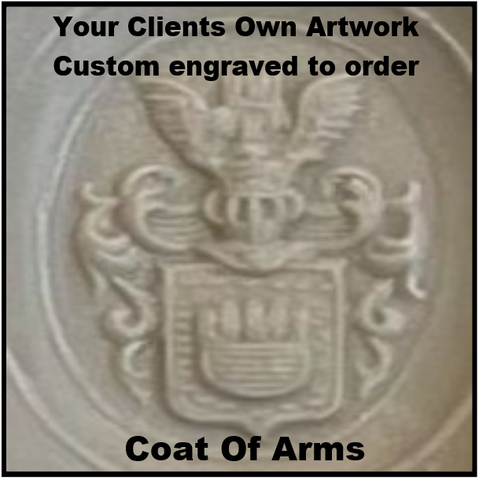 Any Coat Of Arms seal engraved