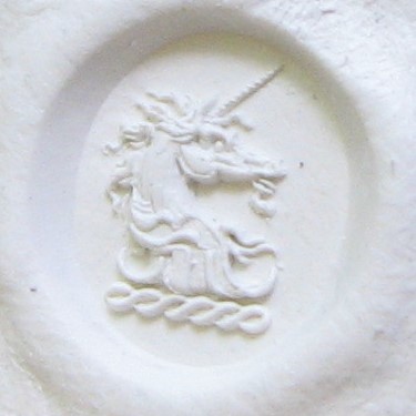Unicorn seal impression from signet ring