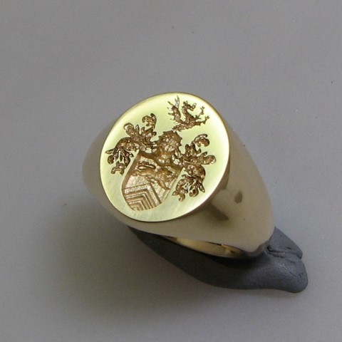 Coat of arms seal engraved signet