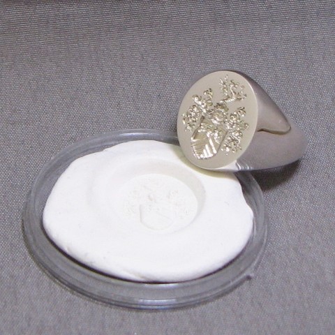 Coat of arms seal engraved